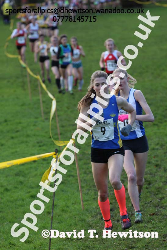 Womens under-17 Northern Cross Country Champs., Witton Park, Blackburn. Photo: David T. Hewitson/Sports for All Pics